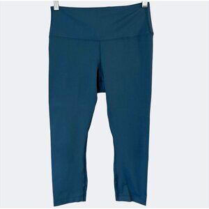 NoBull High-Rise Cropped Ankle Leggings Blue Women's Medium Yoga Gym Workout